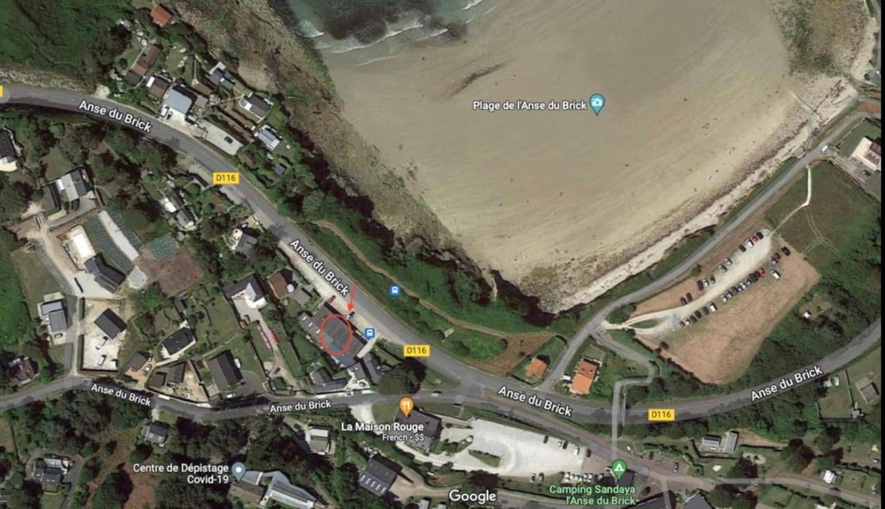Au Petit Brick - Cosy Beachfront House Maupertus-sur-Mer Экстерьер фото